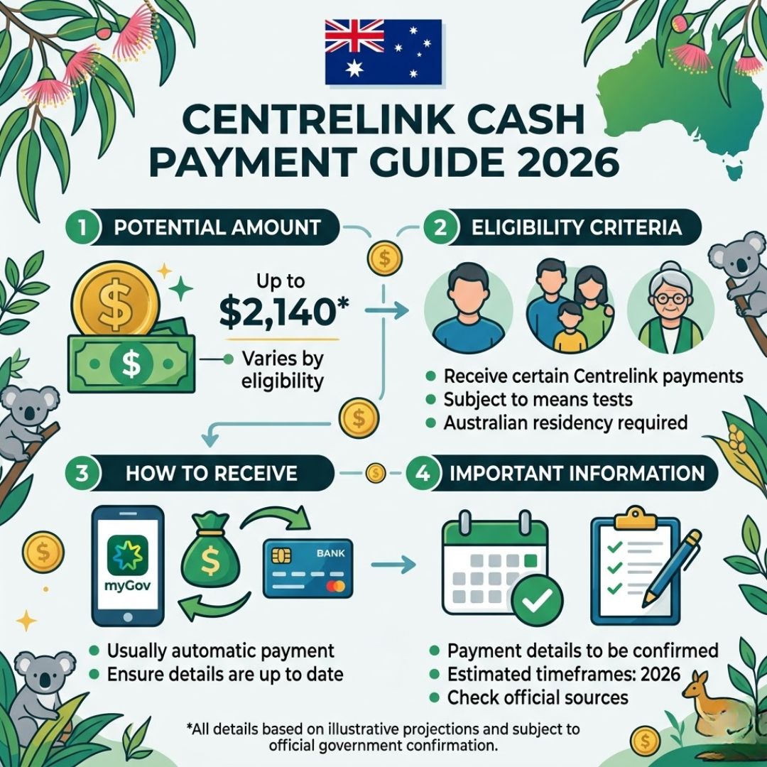 Centrelink 2026 Cash Payment