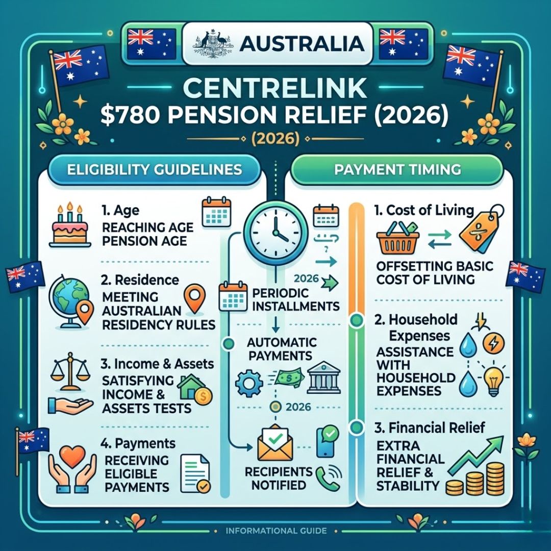 Centrelink $780 Pension Relief in 2026