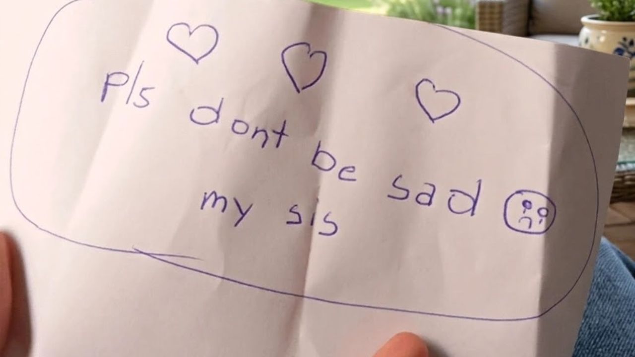 What my 9-year-old brother gave me when he saw me sad.