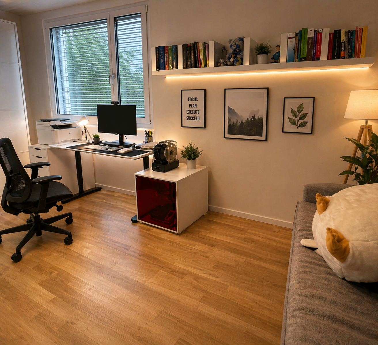 worked on the facade wall